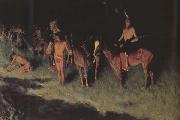 Frederic Remington The Grass Fire (mk43) Spain oil painting artist